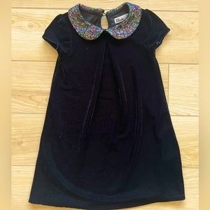 Epic Threads Black Dress with Multicolor Collar